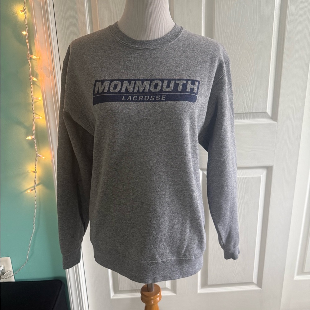 Monmouth Lacrosse Gray Long Sleeve Top Sweatshirt Women’s Medium